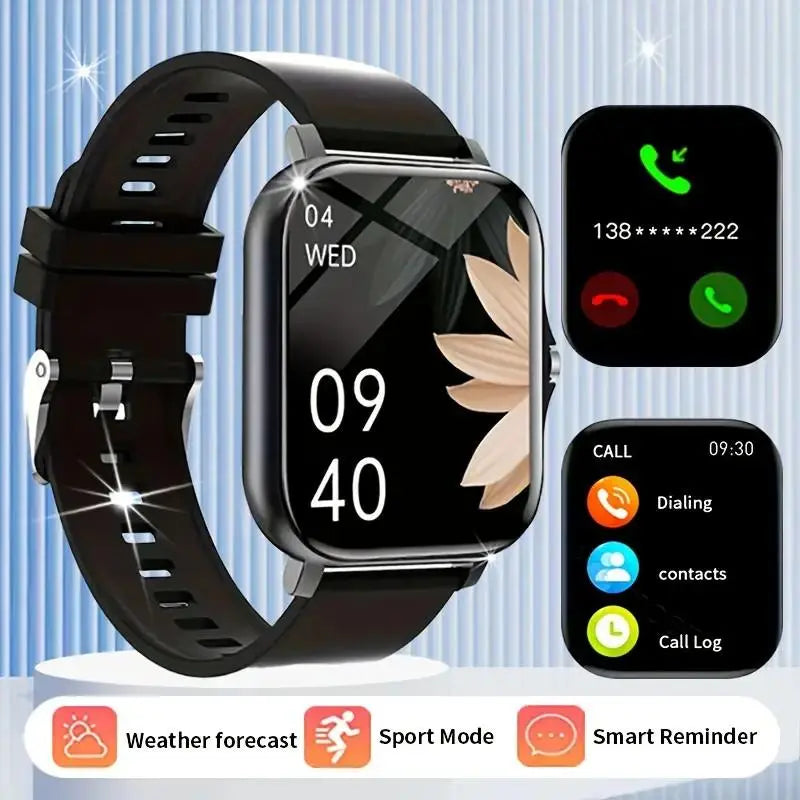 Father'S Day and Summer Festivals:High-Definition Full-Screen Touch Smart Watch for Men & Women with Call/Message Notifications, Step Counting, Calorie Tracking, Sports Modes,Compatible with Iphone & Android Super Bowl, Super Bowl Outdoor Sports