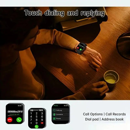 Father'S Day and Summer Festivals:High-Definition Full-Screen Touch Smart Watch for Men & Women with Call/Message Notifications, Step Counting, Calorie Tracking, Sports Modes,Compatible with Iphone & Android Super Bowl, Super Bowl Outdoor Sports