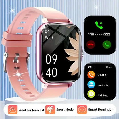 Father'S Day and Summer Festivals:High-Definition Full-Screen Touch Smart Watch for Men & Women with Call/Message Notifications, Step Counting, Calorie Tracking, Sports Modes,Compatible with Iphone & Android Super Bowl, Super Bowl Outdoor Sports